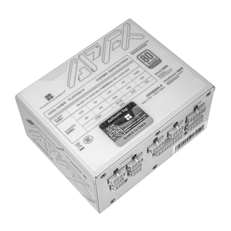Thermalright TR-APFX850/1000-W - 1000W White Modular Power Supply 리뷰 및 가격